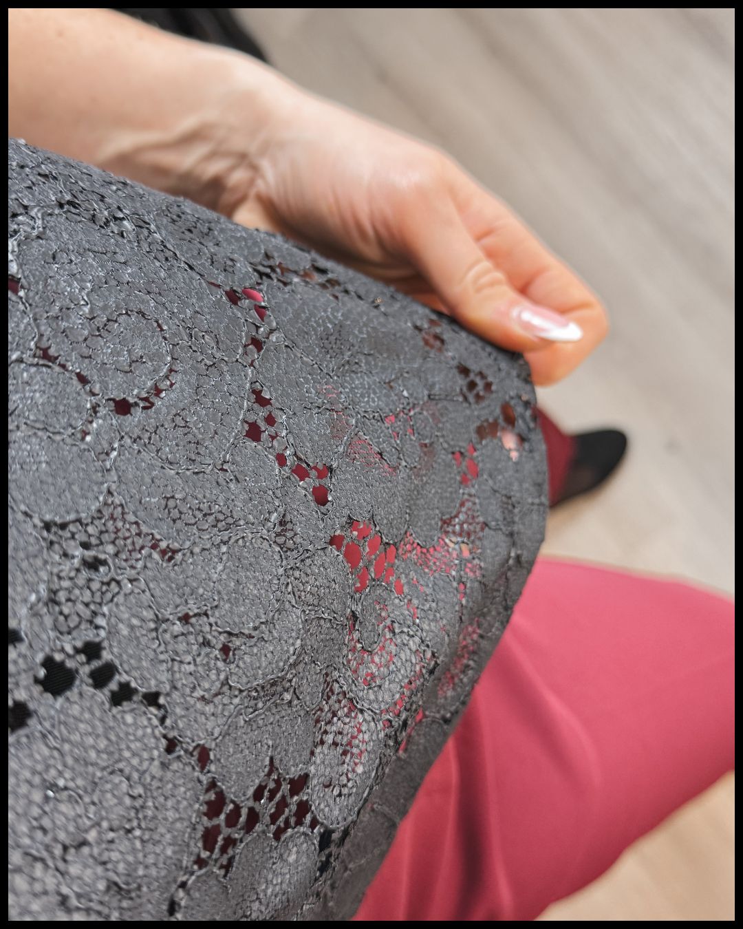 Bluse - Spitzenstoff