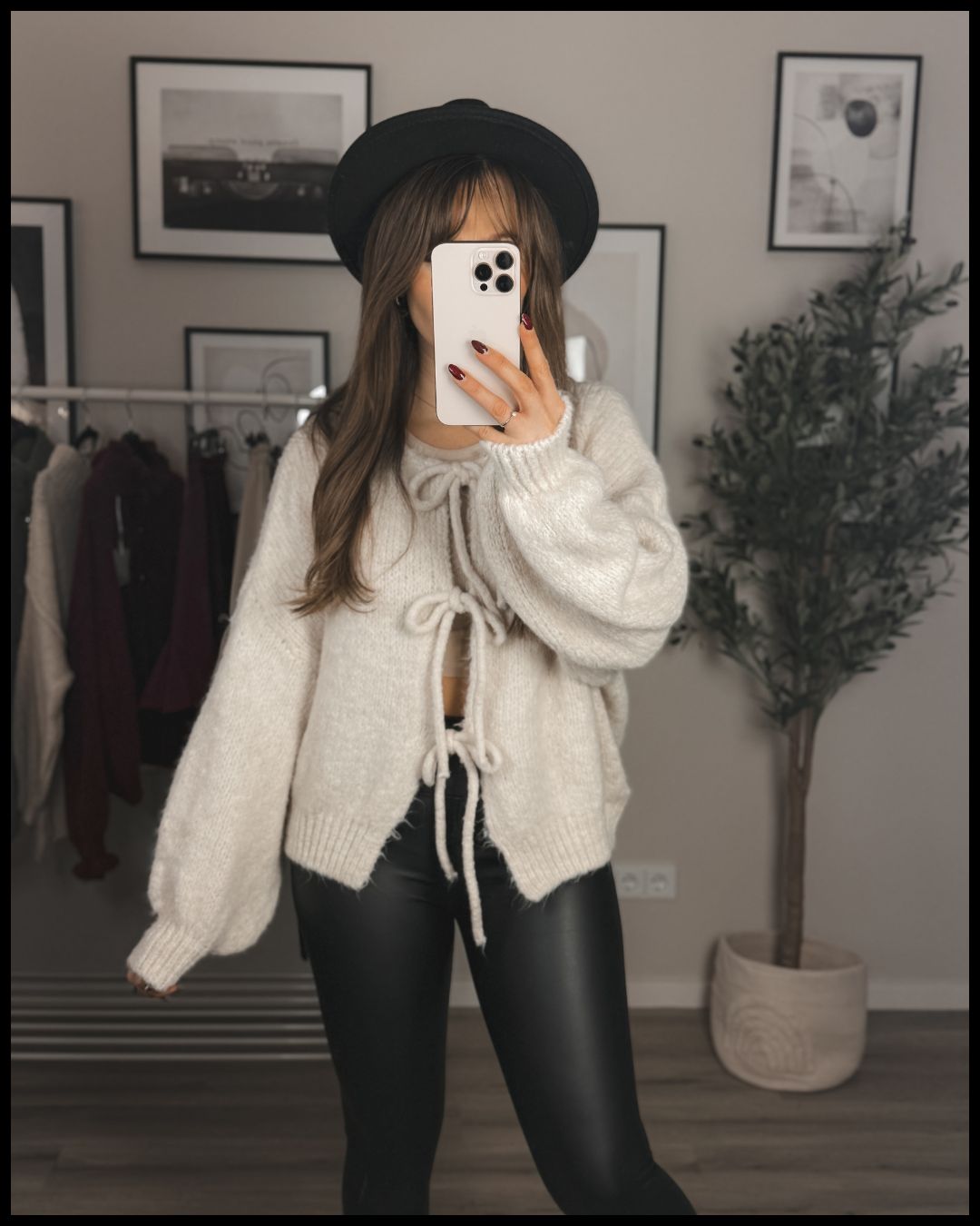 Leggings - Veganes Leder