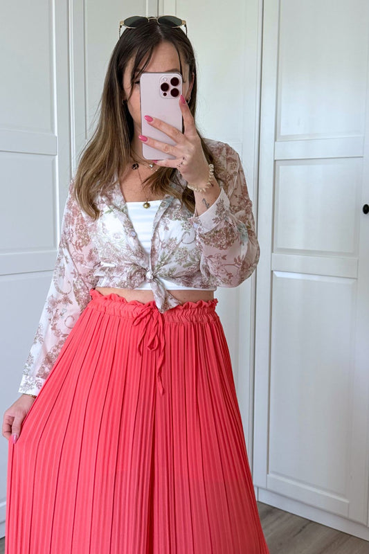 BLUSE "FLORAL SHEER"