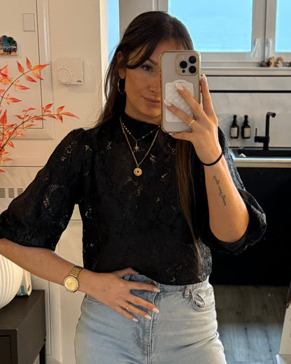Spitzenbluse